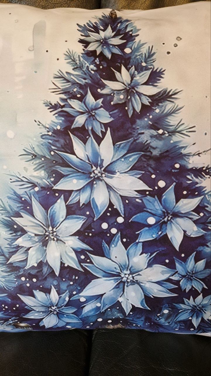 2 Stück Kissenbezüge zum Weihnachten. Weihnachtsdekoration. 