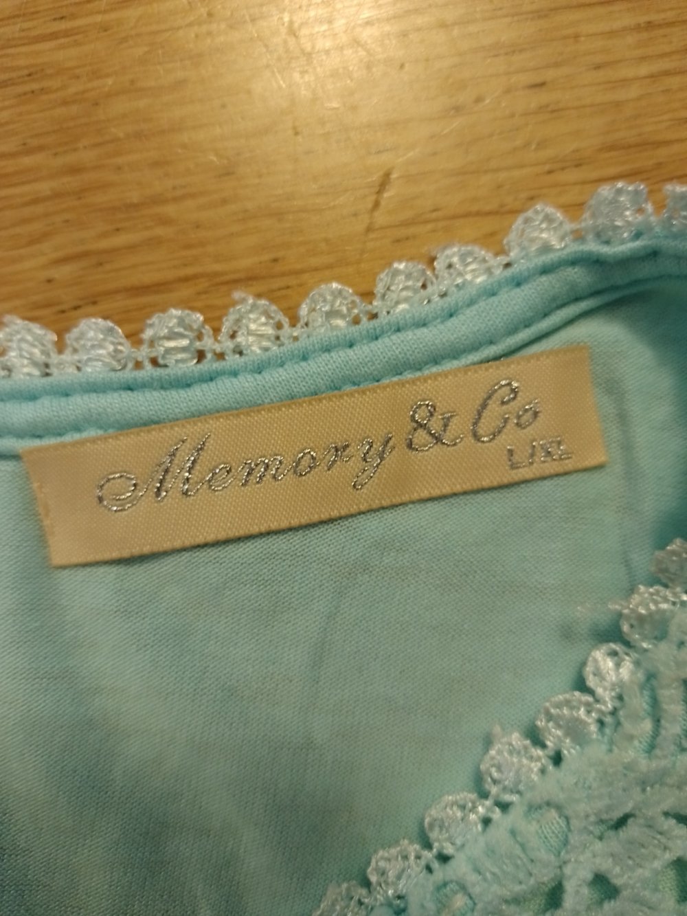 Memory&Co. Elegantes T-Shirt - Bluse - Top. Baumwolle. Größe L. 