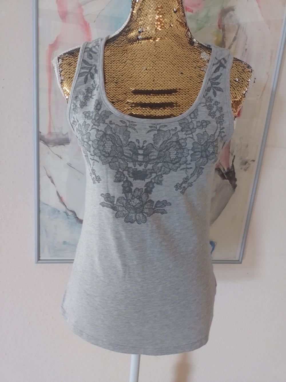 Wie neu. Schönes T-Shirt - Top. Größe S ( 36 ). Baumwolle
