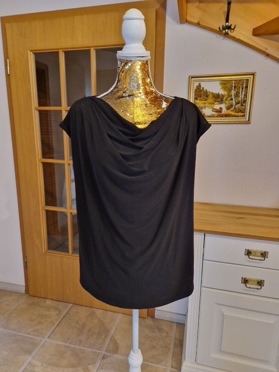 Wie neu. Bexleys.  Elegante schwarze Bluse - Top.  Größe L. 