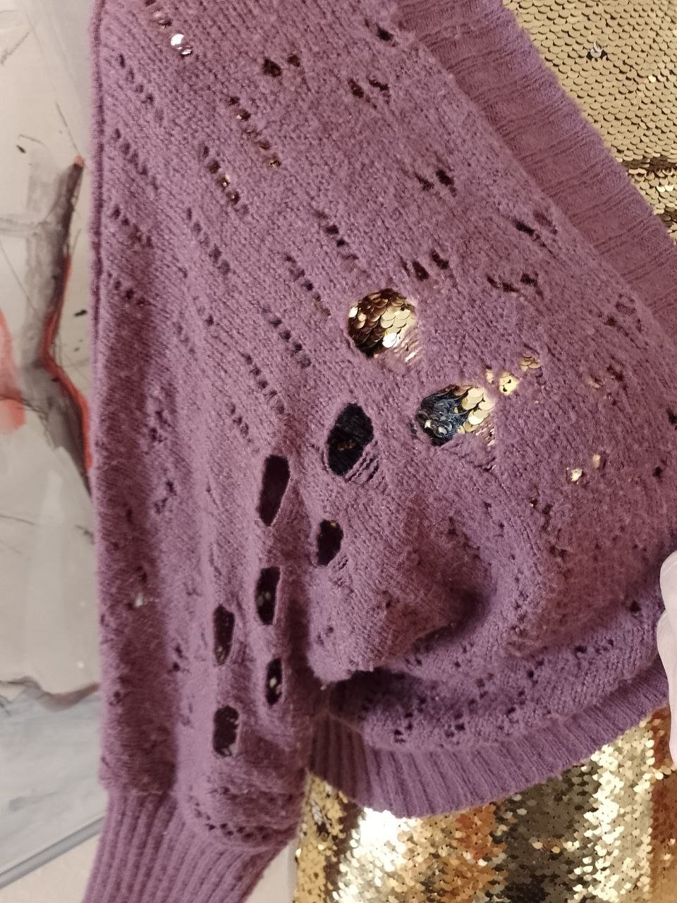 Schöne elegante Strickjacke, Blaser. Große M. 