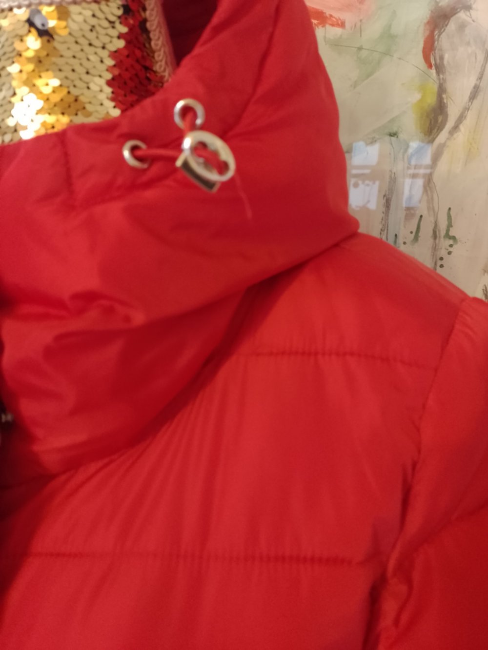 Schöne praktische warme Jacke. Mantel. Größe XS-S.