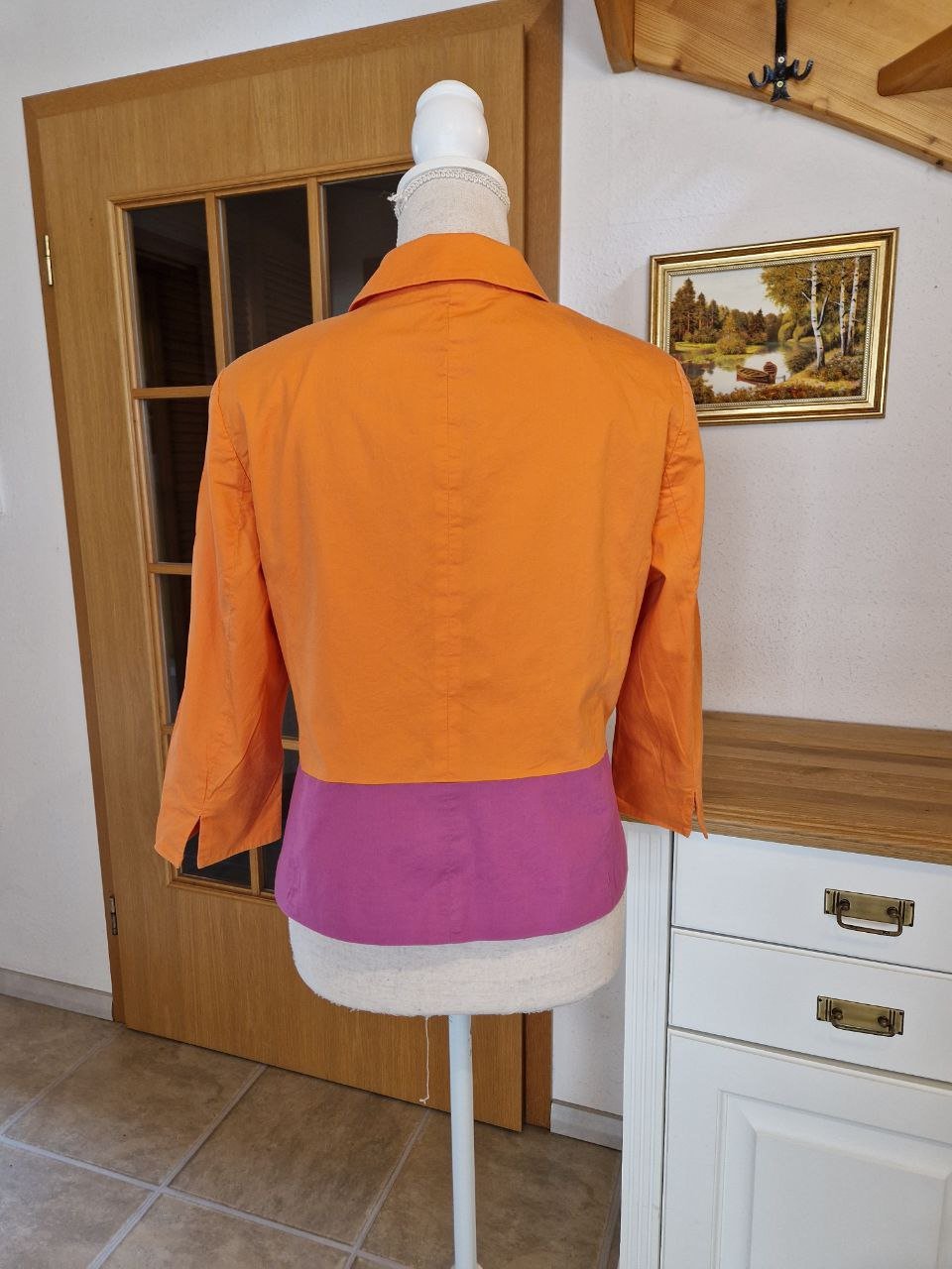 More & More. Leichte elegante Jacke, Blazer.  Größe 40.  Baumwolle. 