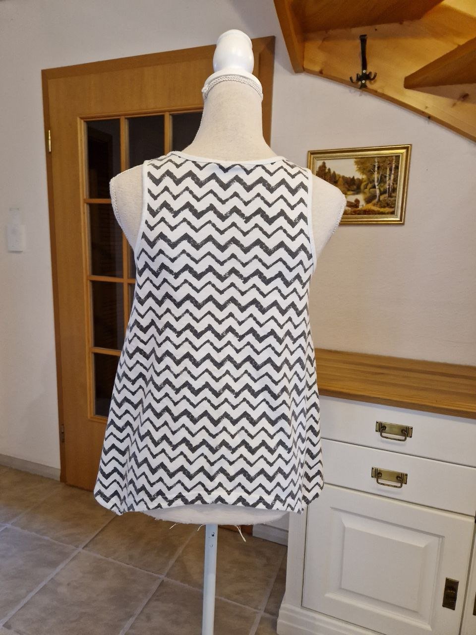 Yigga. T-Shirt - Tunika - Top.  Baumwolle + Polyester.  Größe XS.