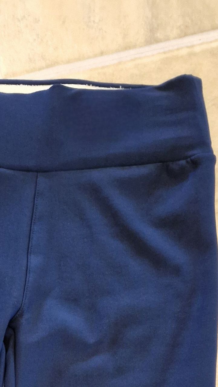 Thermohose mit Plüschfutter, warme blaue Leggins.  Größe XXL. Elastan + Polyester. 