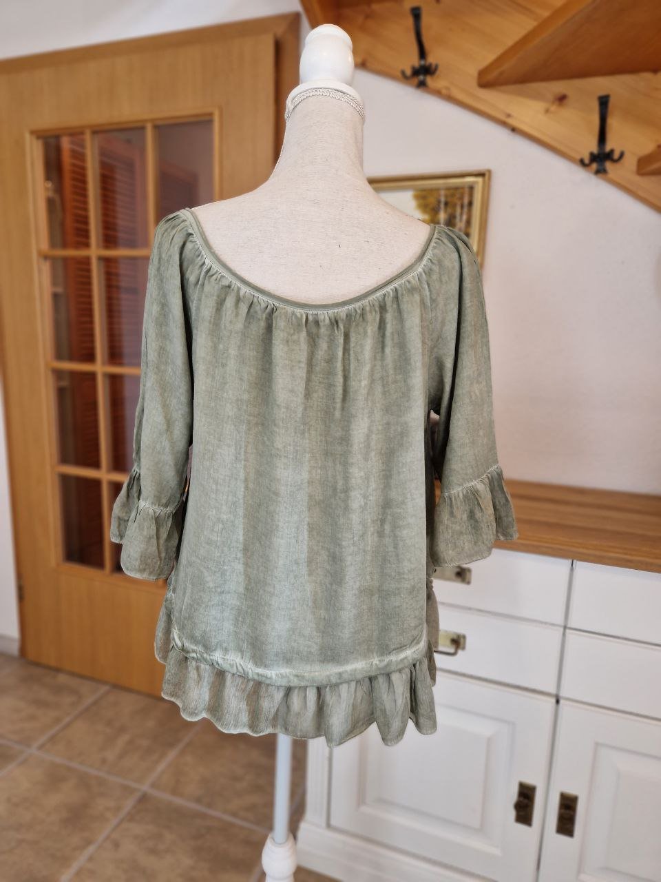 Elegante Bluse - Top. Viskose.  Größe L. 