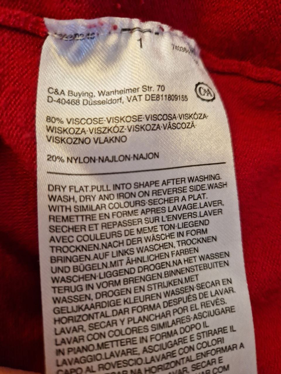 C&A. Pullover.  Größe XS.  Viskose + Nylon.
