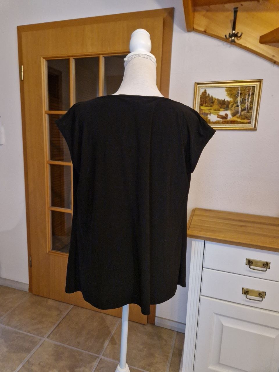 Wie neu. Bexleys.  Elegante schwarze Bluse - Top.  Größe L. 