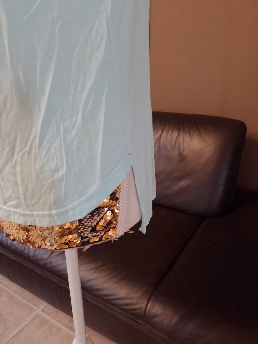 Memory&Co. Elegantes T-Shirt - Bluse - Top. Baumwolle. Größe L. 