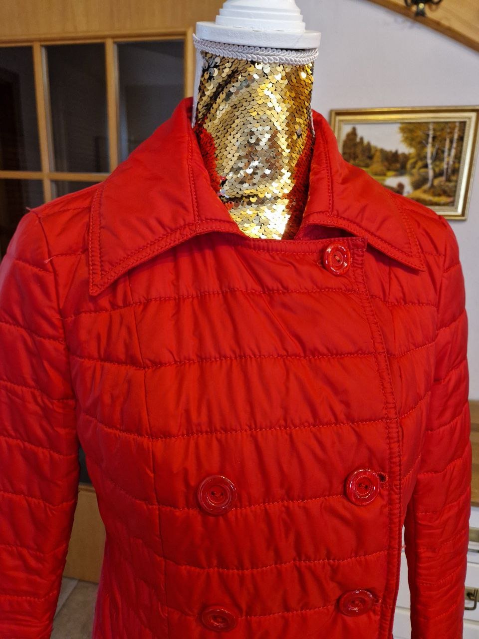 Wie neu. Maddis. Leichte rote Jacke, Mantel. Jacket & Coat.  Größe S.  