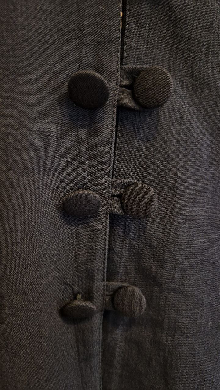 Vintage. Schwarze Weste - Bluse. Größe L. 