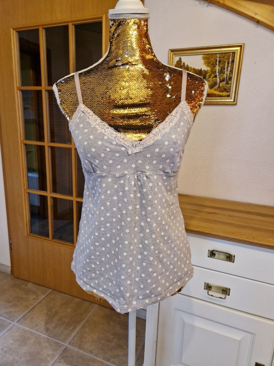 Benotti. Bequemes T-Shirt - Top - Trägerhemd. Größe 36/38.