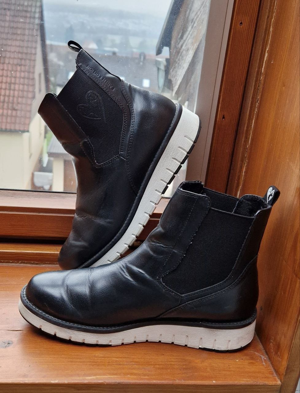 Earth Edition. Schöne schwarze Markenstiefelette. Chelsea Boots.  Größe 39. 