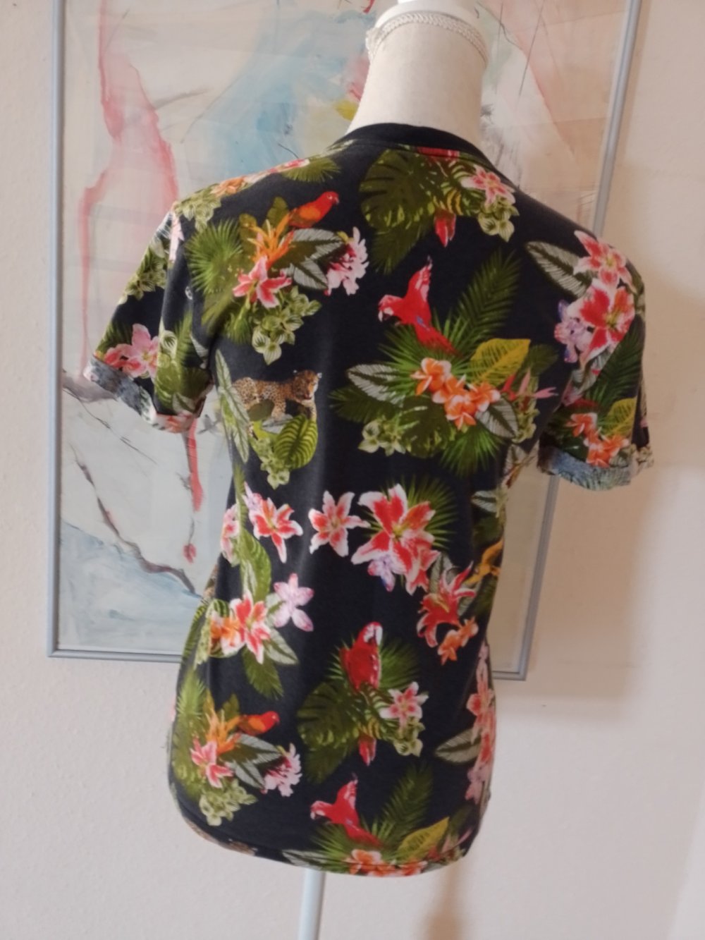 Wie neu. Schönes T-Shirt - Top. Größe XS-S. Baumwolle