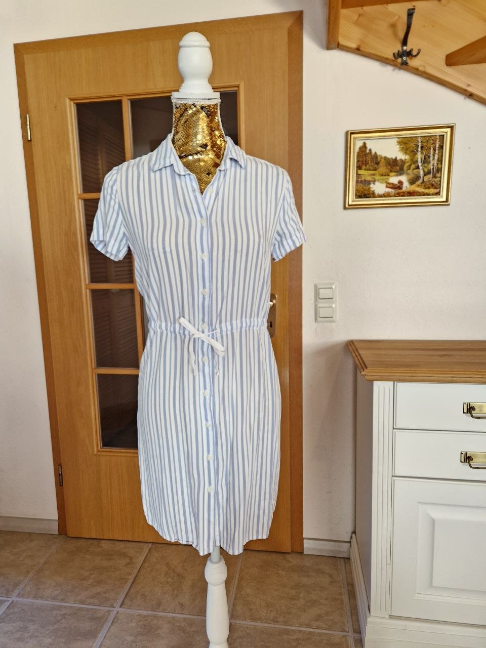 Colin's.   Schönes leichtes Sommerkleid.  Baumwolle + Viskose. Große S.
