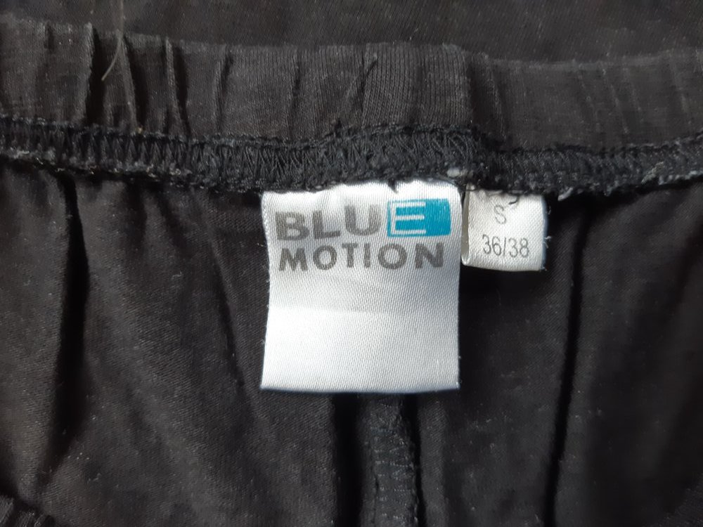 Schwarze Blue Motion Leggings Baumwolle Modal