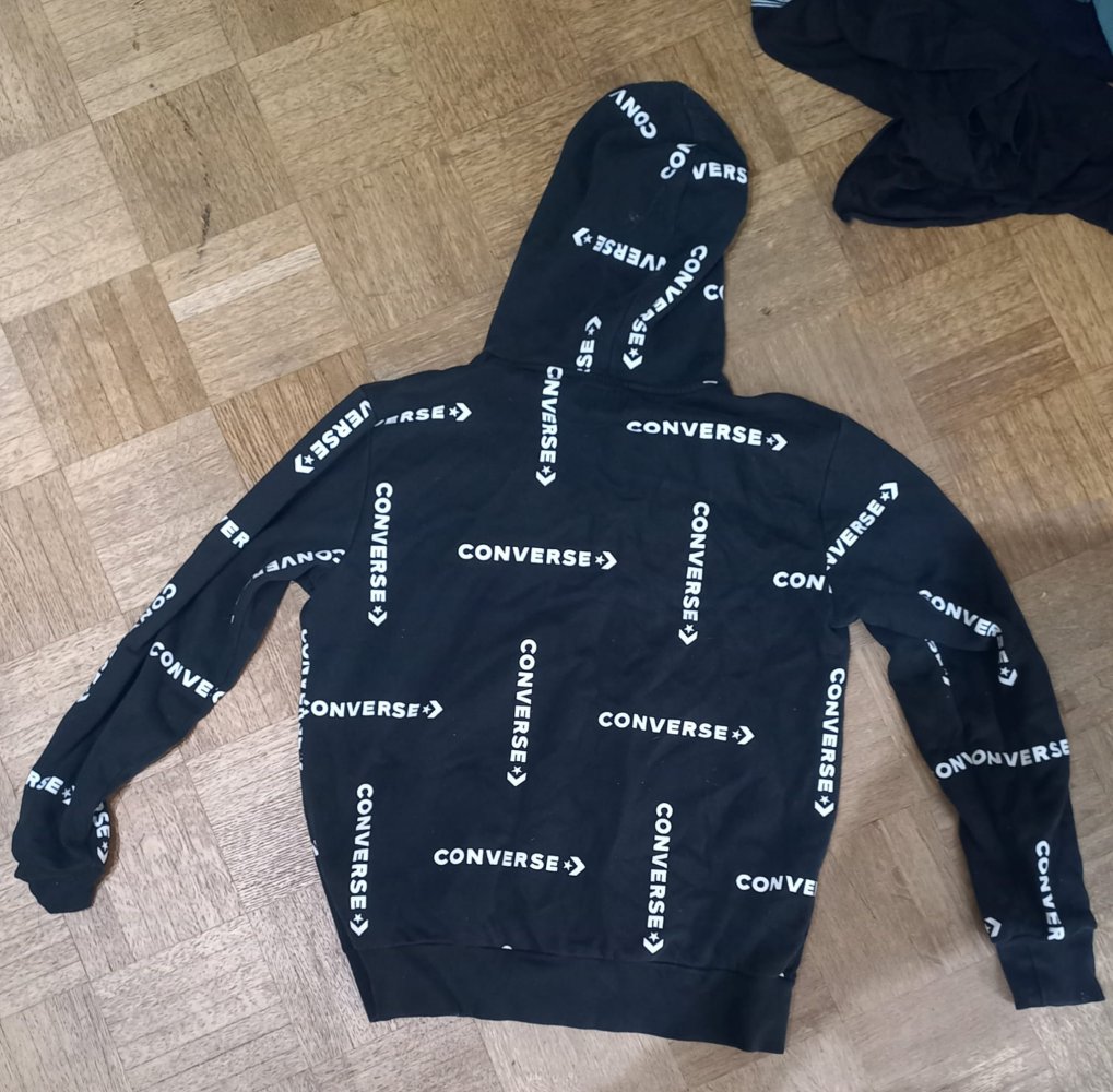 Converse Hoodie; M; schwarz