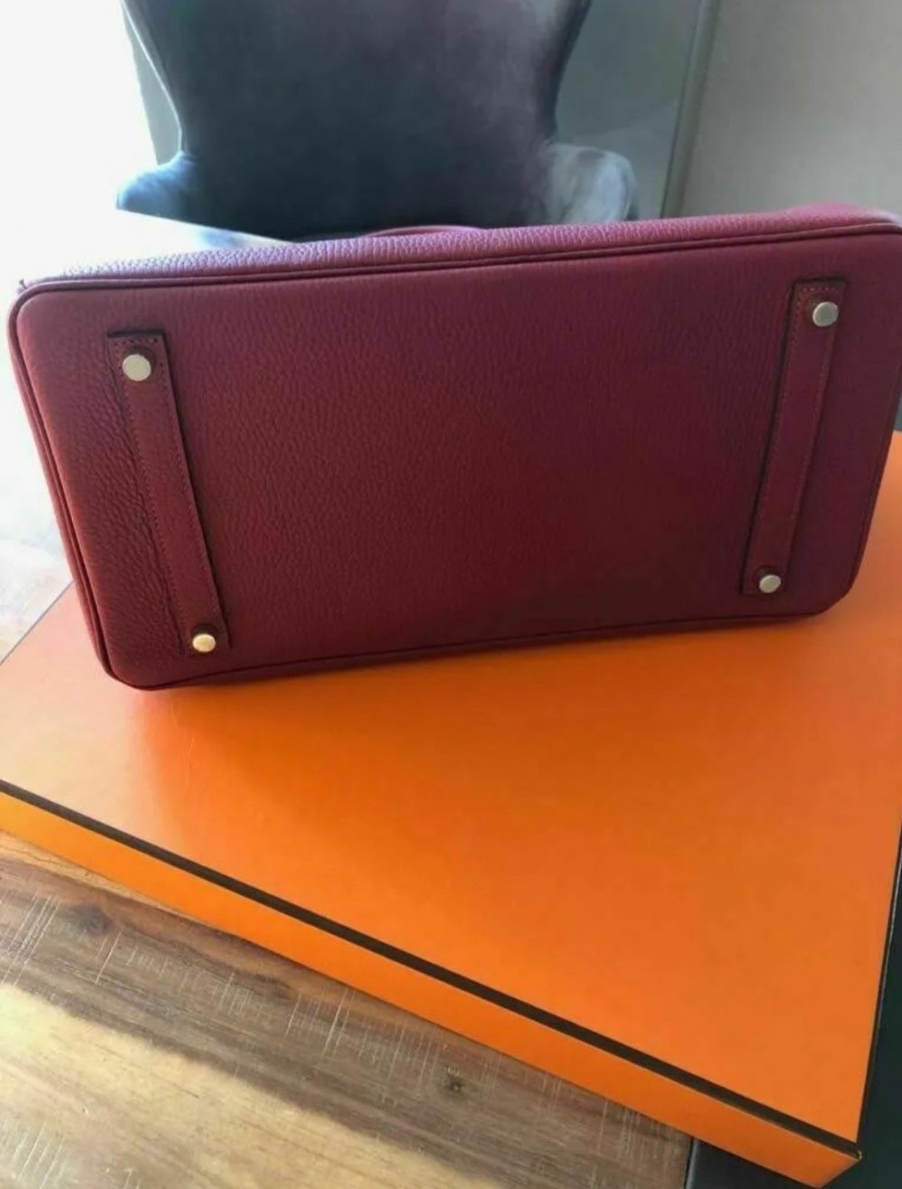 Hermès Birkin Bag Handtasche Leder rot