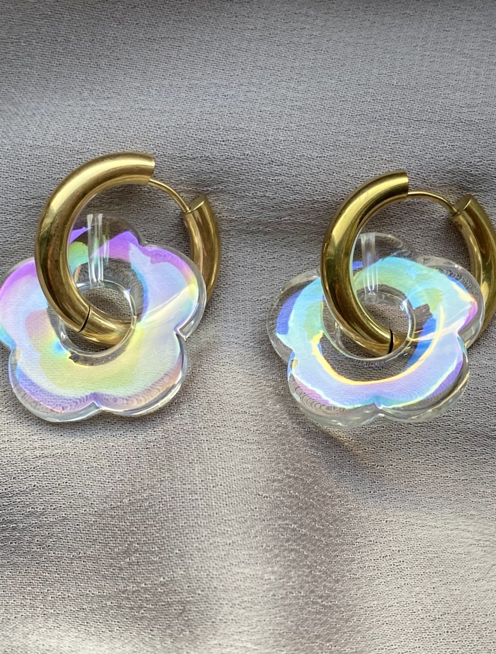 Chunky Edelstahl Hoops Ohrringe - Vanila Ice
