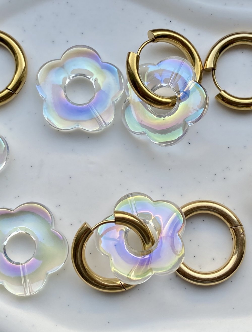 Chunky Edelstahl Hoops Ohrringe - Vanila Ice