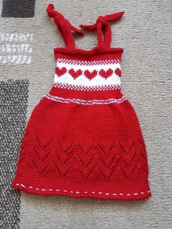 Mädchen Strickkleid (56)
