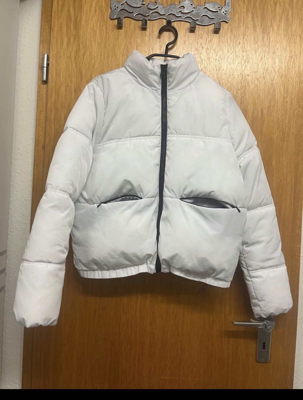 weißer Jacke