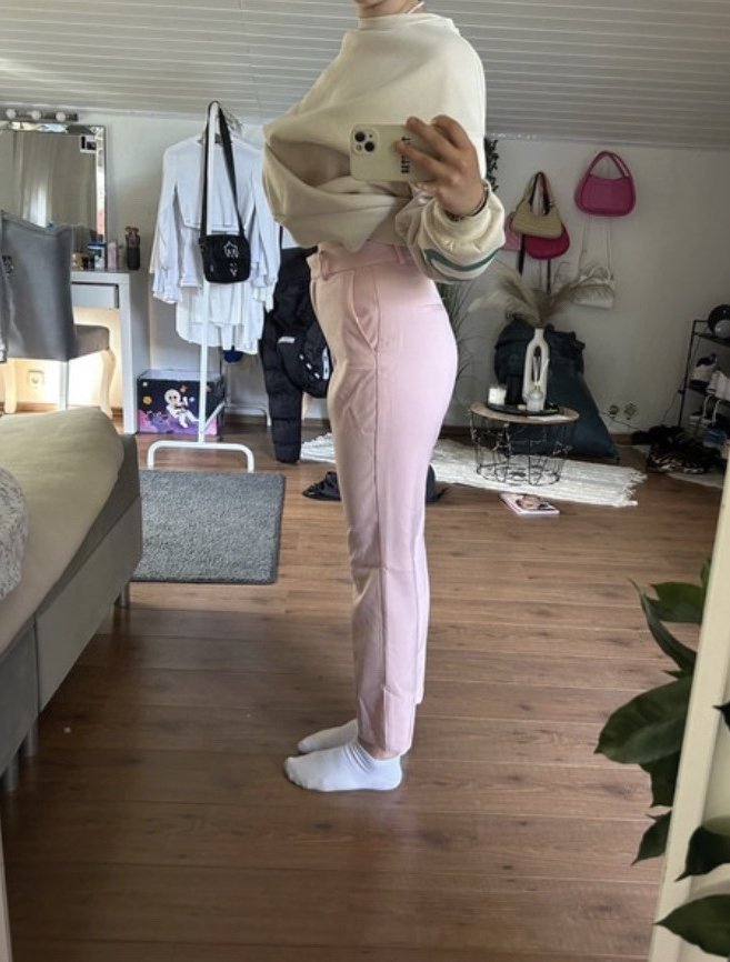 Rosa Anzugshose