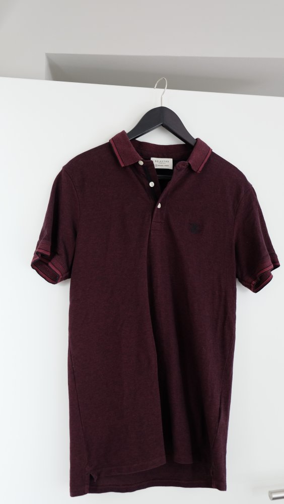 Selected Poloshirt Herren (dunkelrot)