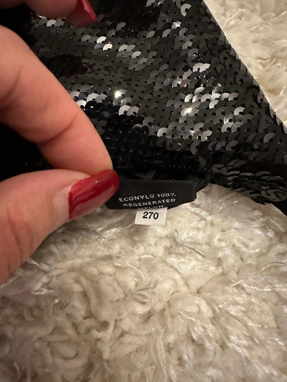 Prada Re-Edition 2000 Handtasche mit Pailletten