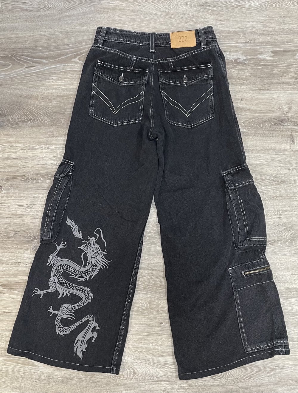 schwarze baggy jeans