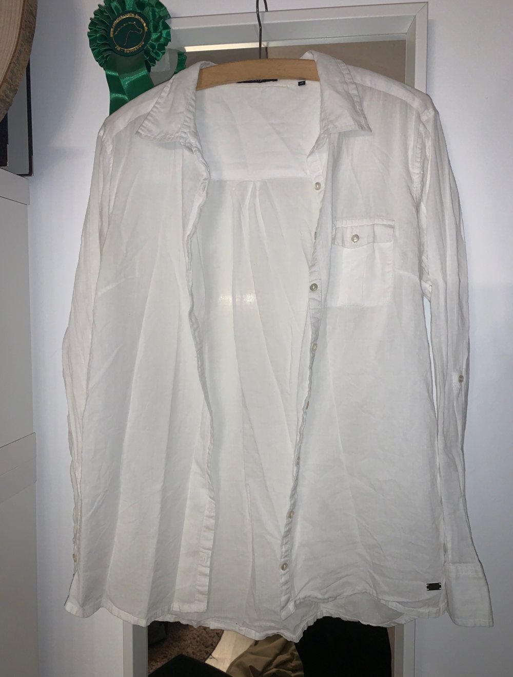 weiße Bluse