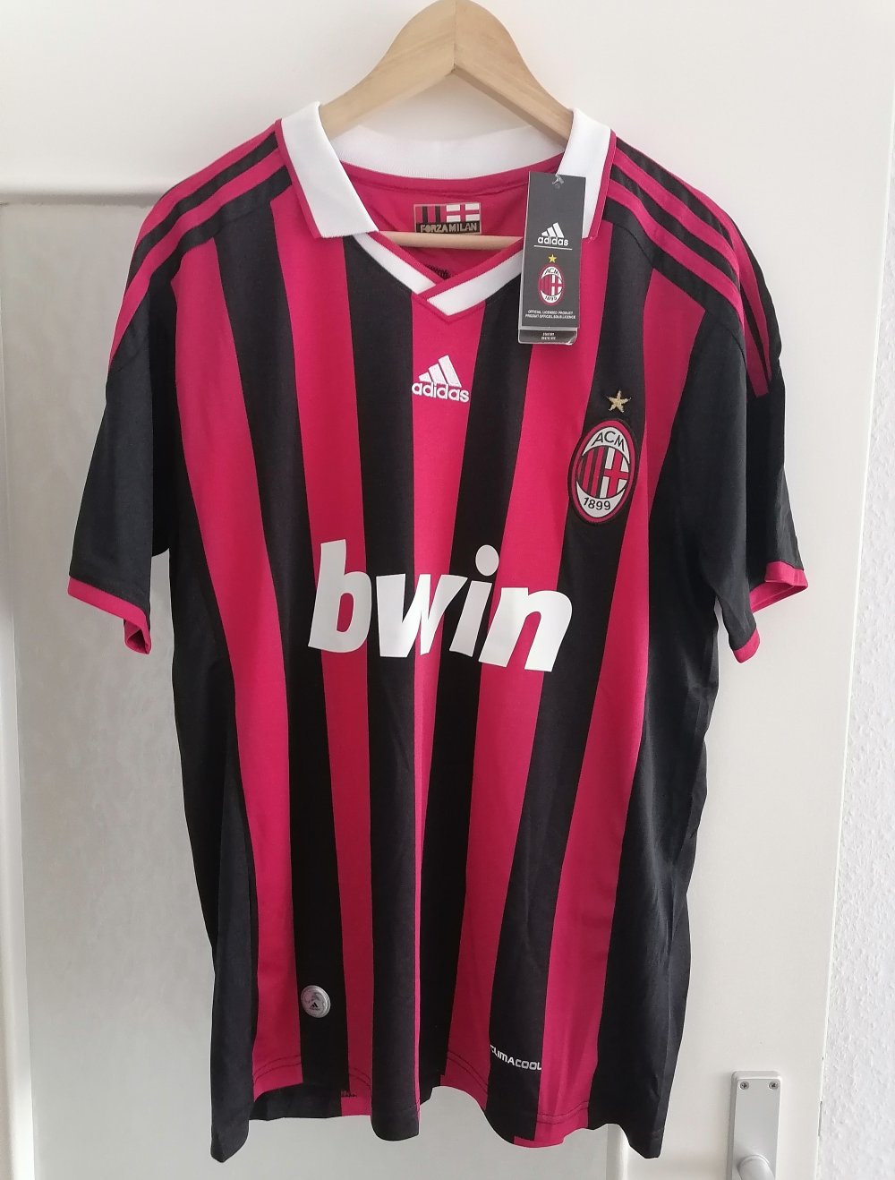 Rotes Adidas Ac Mailand Trikot Heim