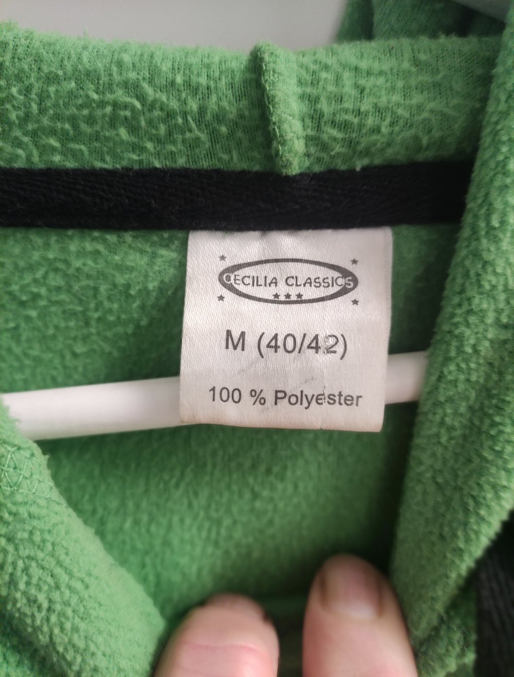 grüner fleechoodie Damen