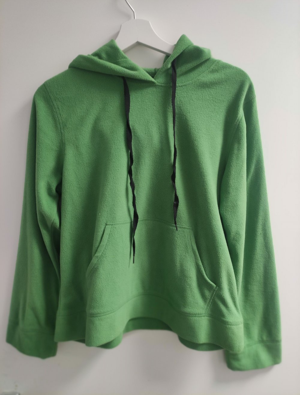 grüner fleechoodie Damen