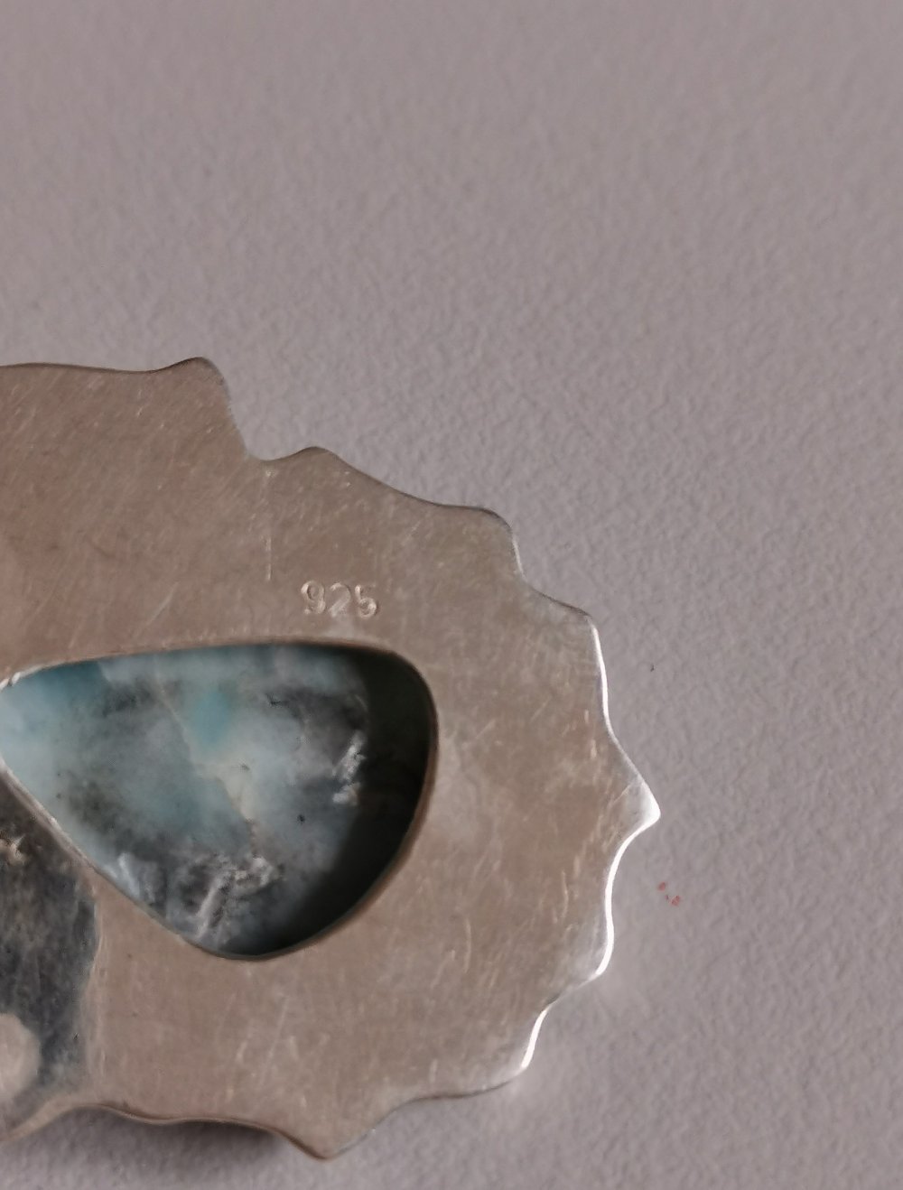 Larimar Designer Stück Silber Edelstein