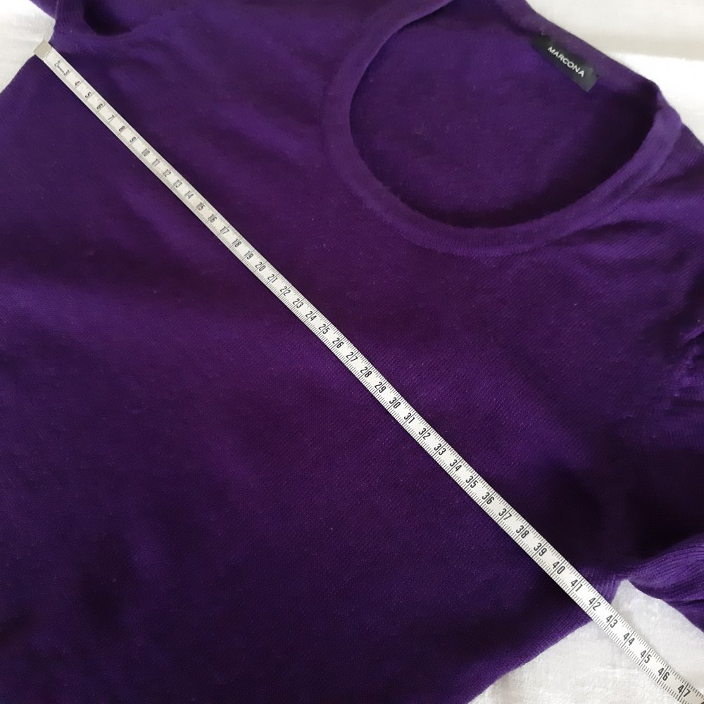 Marcona Wollpullover Kurzärmlig Cashmere S