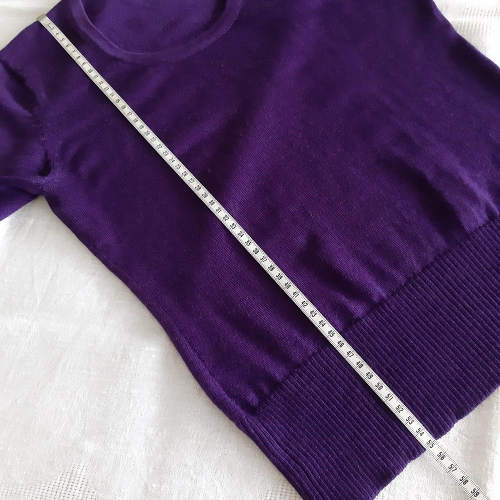 Marcona Wollpullover Kurzärmlig Cashmere S