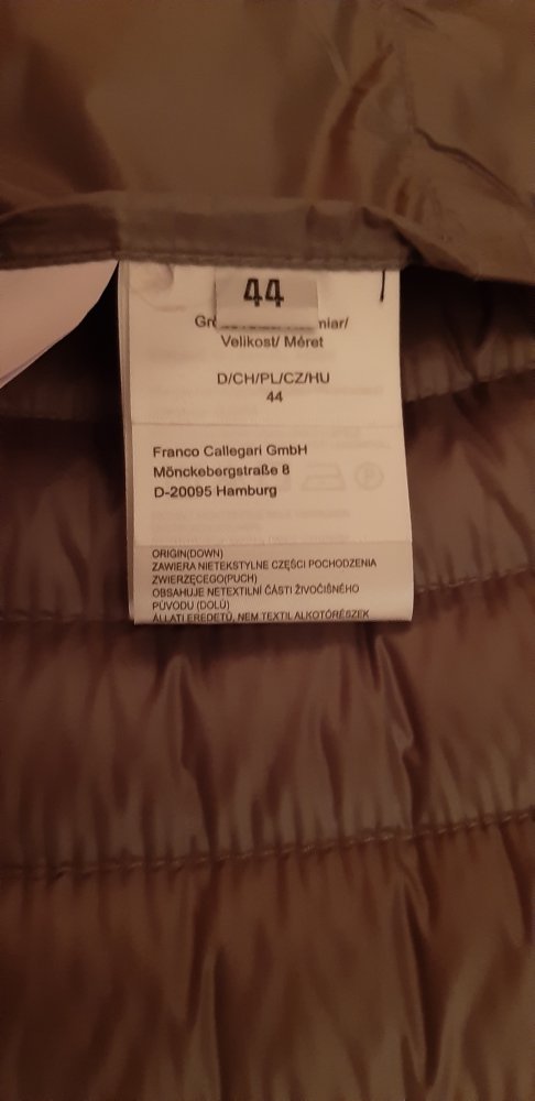 Franco Callegari Daunenjacke grau 44