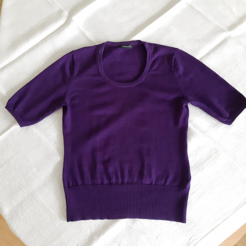 Marcona Wollpullover Kurzärmlig Cashmere S
