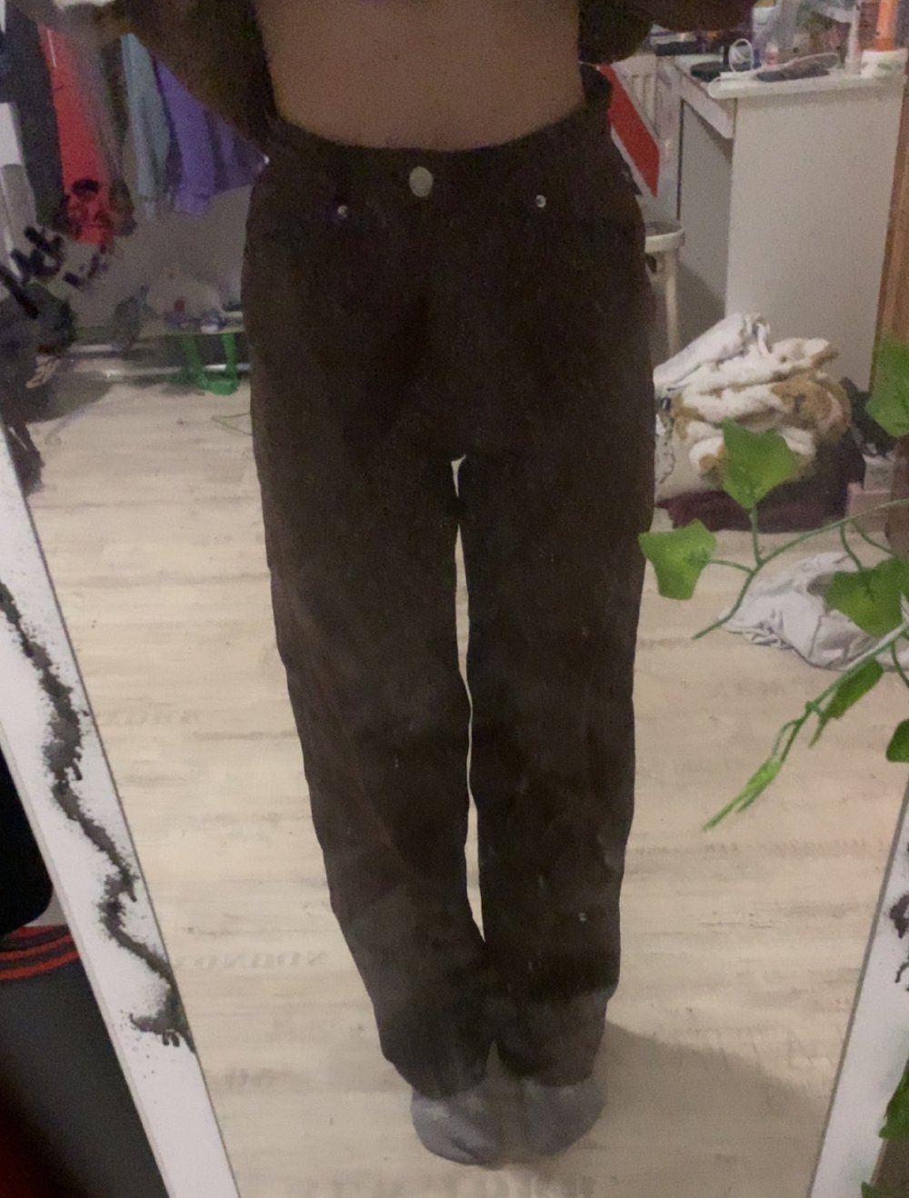 Braune jeans hose