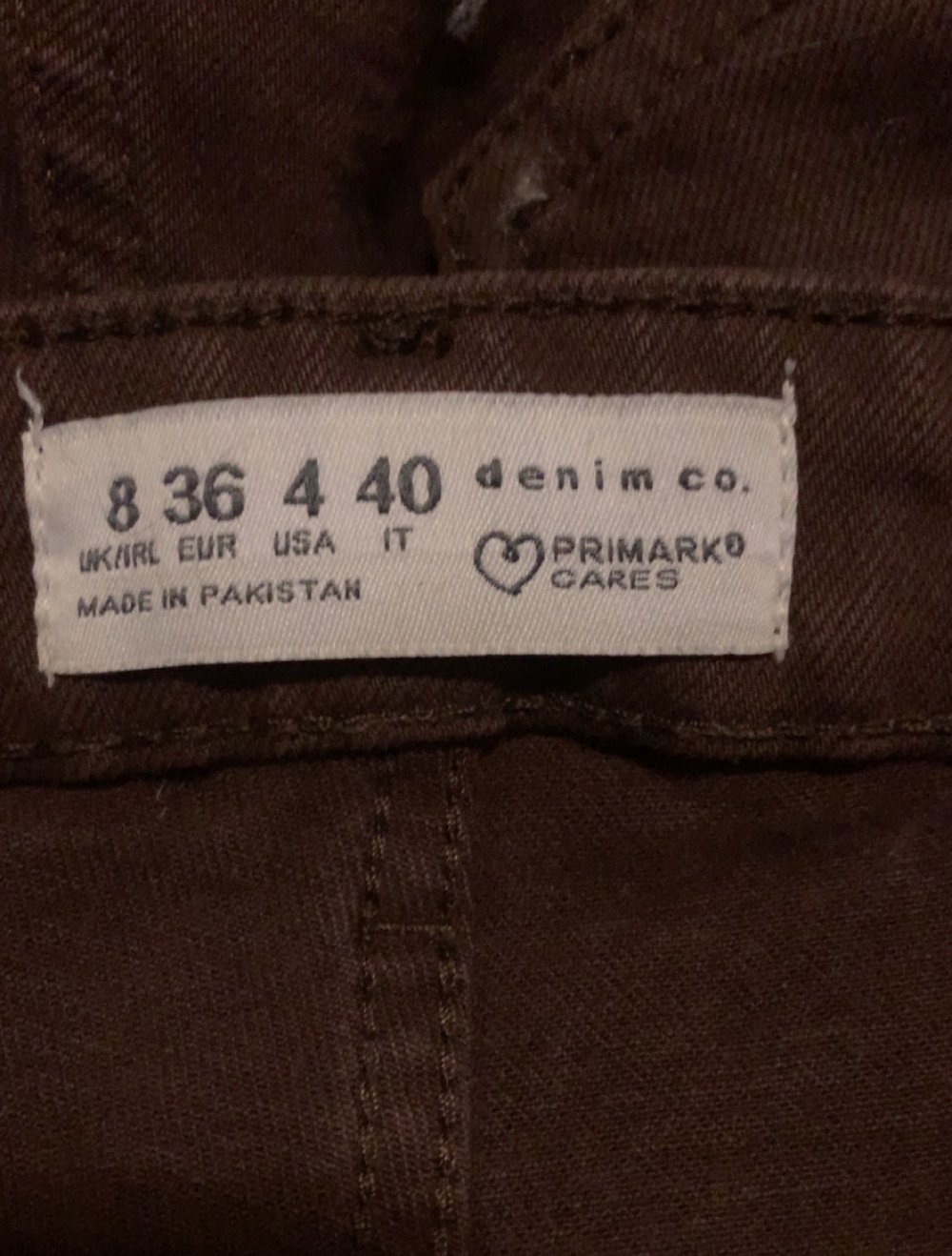 Braune jeans hose