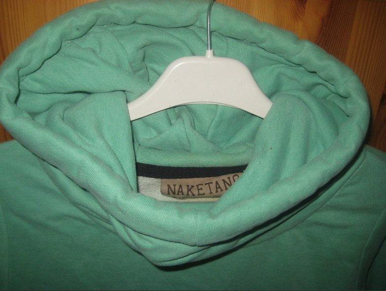 Naketano mint-grüner Hoodi/Schalkragen Pullover, Gr. XS-S