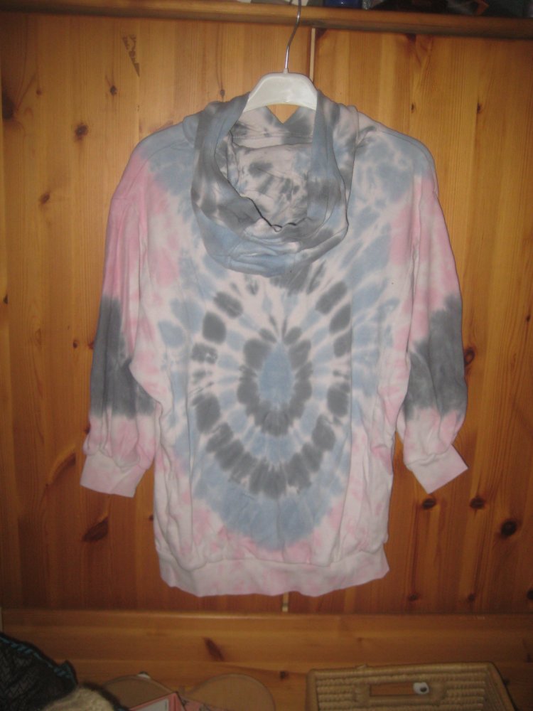Next Batik Hoodi Blau- Grau-Rosa, Gr. S/M