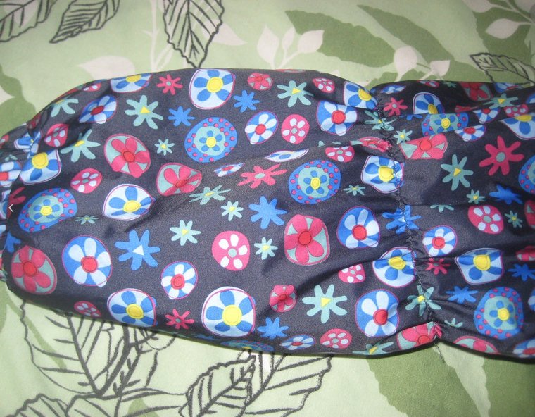 Jako-o Mädchen Winterjacke Blau mit bunten Blumen, Gr.140/146