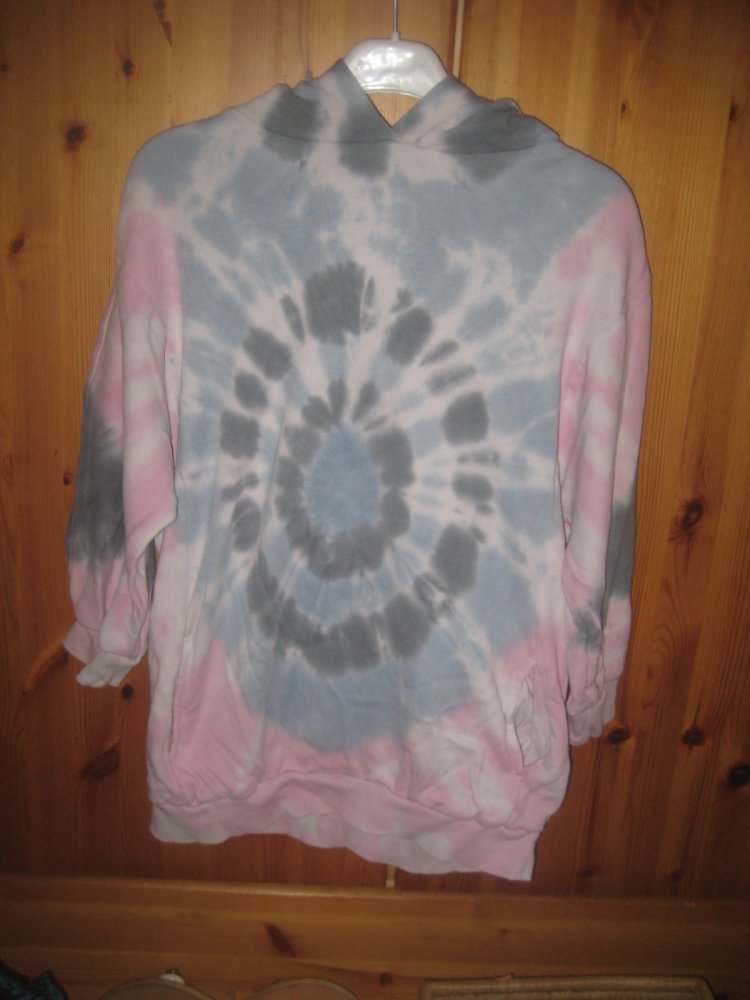 Next Batik Hoodi Blau- Grau-Rosa, Gr. S/M