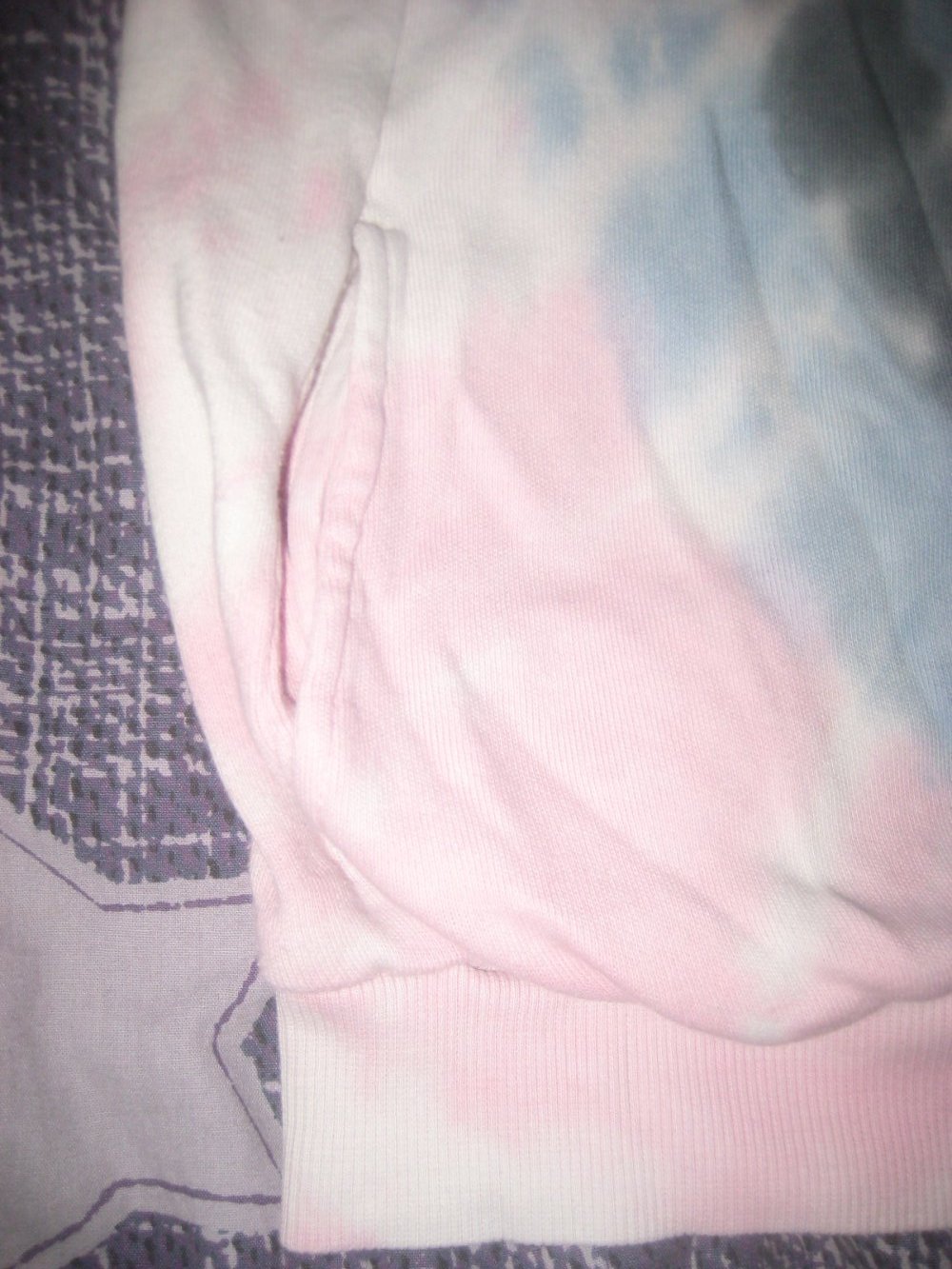Next Batik Hoodi Blau- Grau-Rosa, Gr. S/M