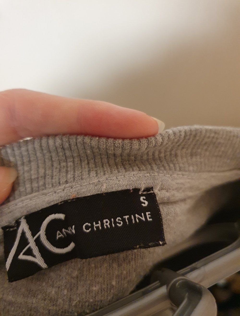 Grauer Pullover von ANN CHRISTINE Gr.S