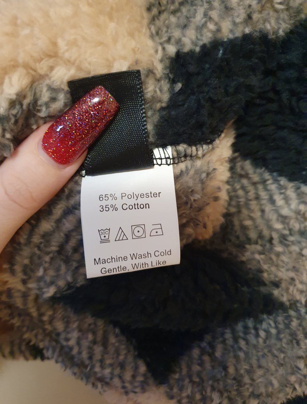 Flauschige Jacke Gr. S von Shein