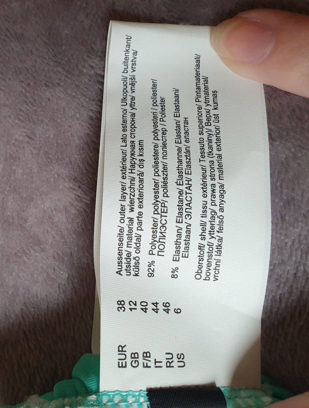 Bikini Oberteil von Rainbow Größe 38 neu