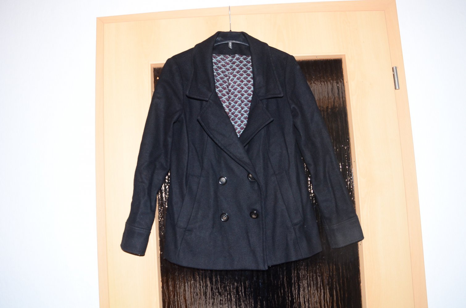 NAF NAF Damen Jacke Herbst schwarz Gr. 38